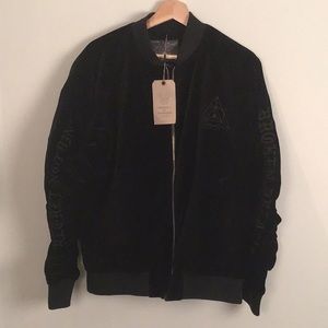 NWT jack & jones velvet bomber jacket. Special edition. Size L